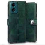 Shock Proof Flip Cover Back Case for Motorola Moto G04 | Magnetic Wallet Leather Case with Stand - Image 4