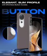 Slim Frameless Back Cover for Vivo V40 | V40 Pro 5G | T3 Ultra 5G | Ultra Thin Lightweight Design & Camera Protection | Soft Matte Silicone Flexible Mobile Case (Grey) - Image 6