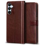 Shock Proof Flip Cover Back Case for Samsung Galaxy A15 5G | Magnetic Wallet Leather Case with Stand - Image 3