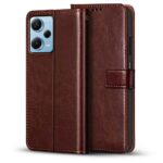 Shock Proof Flip Cover Back Case for Xiaomi Redmi Note 12 Pro 5G | Magnetic Wallet Leather Case with Stand - Image 3
