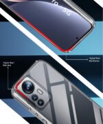 Ultra-Hybrid Crystal Clear Back Case Cover for Xiaomi Mi 12 Pro 5G | Hard Back | Slim Fit Shockproof Design | Camera Protection Bump | Back Cover Case (PC,TPU | Transparent) - Image 5