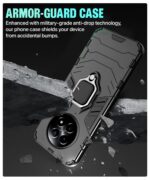 Shock Proof Back Case Mobile Cover for Realme 13 5G | Realme 12 5G | 12X 5G | Narzo 70x 5G | C65 5G | N65 | Back Cover (Tough Armor | Hybrid PC + TPU | Ring Holder Kickstand | Black) - Image 5