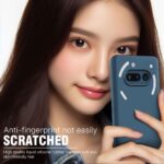 Back Cover for Nothing Phone 3a 5G | Ultra Slim Soft Rubberised Case | Inner Velvet Fabric Lining | Matte Silicone Flexible Mobile Case | Camera Protection - Blue - Image 5