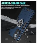 Shock Proof Back Case Mobile Cover for 1+ OnePlus Nord CE 2 5G | Back Cover Case (Tough Armor | Hybrid PC + TPU | Ring Holder & in-Built Kickstand | Blue) - Image 4