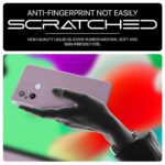 Back Cover for Xiaomi Redmi 12C | Poco C55 | Ultra Slim Soft Rubberised Case | Inner Velvet Fabric Lining | Matte Silicone Flexible Mobile Case | Camera Protection - Lilac - Image 4