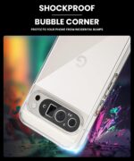 Transparent Back Cover Case for Google Pixel 9 Pro XL | Raised Bumps for Full Device & Camera Protection Shockproof TPU Silicone Back Case Mobile Cover Transparent - Image 5