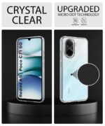 Transparent Back Cover Case for Redmi A5 | Poco C71 | Raised Bumps for Full Device & Camera Protection Shockproof TPU Silicone Back Case Mobile Cover Transparent - Image 4