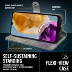 Shock Proof Flip Cover Back Case for Samsung Galaxy M15 5G Prime Edition | Magnetic Wallet Leather Case with Stand - Image 8