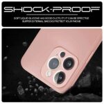 Back Cover for Apple iPhone 14 Pro Max | Ultra Slim Soft Rubberised Case | Inner Velvet Fabric Lining | Matte Silicone Flexible Mobile Case | Camera Protection - Baby Pink - Image 6
