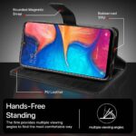 Shock Proof Flip Cover Back Case for Samsung Galaxy A20 | Magnetic Wallet Leather Case with Stand - Image 8