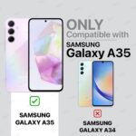 Shock Proof Flip Cover Back Case for Samsung Galaxy A35 5G | Magnetic Wallet Leather Case with Stand - Image 2