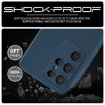 Back Cover for Samsung Galaxy S22 Ultra 5G | Ultra Slim Soft Rubberised Case (Blue) - Image 3