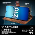 Shock Proof Flip Cover Back Case for Iqoo Z10 5G | Magnetic Wallet Leather Case with Stand - Image 8