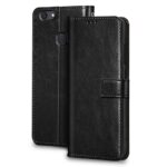 Shock Proof Flip Cover Back Case for Vivo V7 Plus | Magnetic Wallet Leather Case with Stand - Image 2