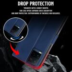 Shock Proof Flip Cover Back Case for Vivo Y21 | Magnetic Wallet Leather Case with Stand - Image 6