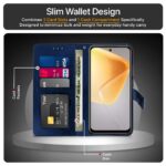 Shock Proof Flip Cover Back Case for Infinix Smart 9 Hd | Magnetic Wallet Leather Case with Stand - Image 4
