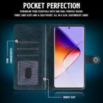 Shock Proof Flip Cover Back Case for Infinix Note 40 Pro | Magnetic Wallet Leather Case with Stand - Image 3