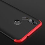 3 in 1 Double Dip Case [ Anti Slip ] Super Slim [Hard] Hybrid PC All Angle Protection Lightweight Matte Hard Back Case Cover for VIVO V9 - Black - Image 5