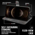 Shock Proof Flip Cover Back Case for Iphone 12 Pro | Magnetic Wallet Leather Case with Stand - Image 5