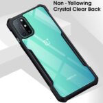 Shock Proof Clear Back Case Mobile Cover for 1+ OnePlus 8T (Hard | Hybrid PC + TPU | Full Armour Device & Camera Protection | Black) - Image 3