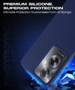 Slim Frameless Back Cover for Oppo A79 5G | Ultra Thin Lightweight Design & Camera Protection | Soft Matte Silicone Flexible Mobile Case (Blue) - Image 8