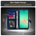 Shock Proof Flip Cover Back Case for Samsung Galaxy A26 5G | Magnetic Wallet Leather Case with Stand - Image 3