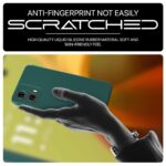 Back Cover for Motorola Moto G85 5G | Ultra Slim Soft Rubberised Case | Inner Velvet Fabric Lining | Matte Silicone Flexible Mobile Case | Camera Protection - Green - Image 5