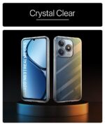 Transparent Back Cover Case Compatible with Realme Narzo N63 & Realme C63 Shockproof TPU Silicone Mobile Cover with Raised Bumps for Full Body & Camera Protection Clear/Transparent - Image 4