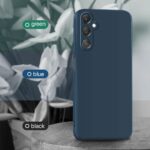 Back Cover for Samsung Galaxy A05S 5G | Galaxy M14 4G | Ultra Slim Soft Rubberised Case | Inner Velvet Fabric Lining | Matte Silicone Flexible Mobile Case | Camera Protection - Blue - Image 6