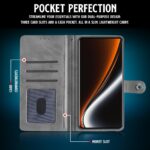 Shock Proof Flip Cover Back Case for Realme Narzo 80 Pro 5G | Magnetic Wallet Leather Case with Stand - Image 3