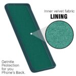 Back Cover for Oppo Reno 14 5G | Ultra Slim Soft Rubberised Case | Inner Velvet Fabric Lining | Flexible Mobile Case | Camera Protection - Green - Image 2