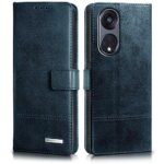 Shock Proof Flip Cover Back Case for Oppo Reno 8T 5G | Magnetic Wallet Leather Case with Stand