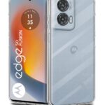 Transparent Back Cover for Moto Edge 50 Fusion 5G & Edge G96 Fusion 5G Shockproof TPU Silicone Case