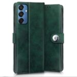 Shock Proof Flip Cover Back Case for Samsung Galaxy M15 5G Prime Edition | Magnetic Wallet Leather Case with Stand - Image 4
