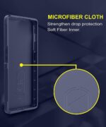 Ultimate Silicon Back Cover Case for Apple iPhone 13 Pro | Military Grade Drop Protection Shockproof Bumper | Anti-Slip Grip | Scratch Proof Micro-Fibre Cloth Inside (Deep Blue) - Image 3