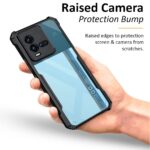 Shock Proof Clear Protective Back Case for iQOO 9T 5G - AirEDGE Technology | 360 Degree Camera Protection | Transparent Hybrid Back Case Mobile Cover - Black - Image 5