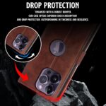 Shock Proof Flip Cover Back Case for Iphone 14 Pro Max | Magnetic Wallet Leather Case with Stand - Image 8