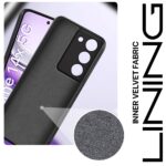 Back Cover for Realme 14x 5G | Realme Narzo 80x | Realme P3x | Ultra Slim Soft Rubberised Case | Inner Velvet Fabric | Matte Silicone Flexible Mobile Case | Camera Protection - Black - Image 3