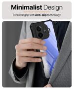 Shock Proof Clear Protective Back Case for IQOO Neo 10R - AirEDGE Technology | 360 Degree Camera Protection | Transparent Hybrid Back Case Mobile Cover - Black - Image 5