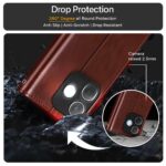 Shock Proof Flip Cover Back Case for Oppo A5 Pro 5G | Magnetic Wallet Leather Case with Stand - Image 6