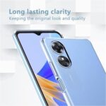 kelpuj Crystal Clear Transparent Back Case for Compatible with Oppo A78 5G | Shockproof Flexible TPU Silicone Cover | Full Body & Camera Protection Transparent - Image 3