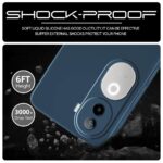 Back Cover for iQOO Z9s 5G | Vivo V40e 5G | Ultra Slim Soft Rubberised Case | Inner Velvet Fabric Lining | Matte Silicone Flexible Mobile Case | Camera Protection - Blue - Image 6