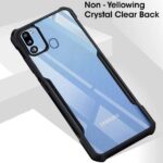 Shock Proof Clear Back Cover Case Mobile Cover for Samsung Galaxy M21 | M30s | M21 2021 (Hard | Hybrid PC + TPU | Full Armour Device & Camera Protection | Black) - Image 4