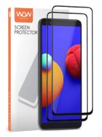 6D Tempered Glass Screen Protector Compatible for Samsung Galaxy M01 Core with Full Glue Edge to Edge Coverage and Protection with Easy Installation Kit  Black [ Pack of 2 ] - Image 2