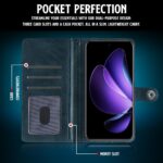 Shock Proof Flip Cover Back Case for Oppo Reno 13 Pro 5G | Magnetic Wallet Leather Case with Stand - Image 6