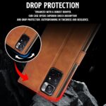 Shock Proof Flip Cover Back Case for Redmi Note 11T 5G | Magnetic Wallet Leather Case with Stand - Image 8