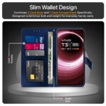 Shock Proof Flip Cover Back Case for Vivo T3X 5G | Magnetic Wallet Leather Case with Stand - Image 6