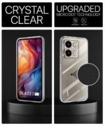 Transparent Back Cover Case for Lava Blaze 3 5G | Raised Bumps for Full Device & Camera Protection Shockproof TPU Silicone Back Case Mobile Cover Transparent - Image 3