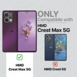 Shock Proof Flip Cover Back Case for Hmd Crest Max 5G | Magnetic Wallet Leather Case with Stand - Image 2