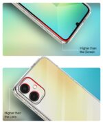 Transparent Back Cover Case Compatible with Samsung Galaxy A06 Shockproof TPU Silicone Mobile Cover with Raised Bumps for Full Body & Camera Protection Clear/Transparent - Image 5